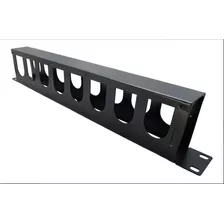 Guia De Cabo Horizontal Fechada 1u X 19 Alta Densidade 80mm