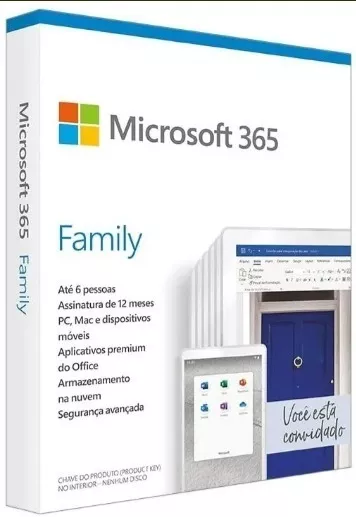 Gift Card Office 365 Family - 12 Meses