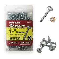 Milescraft Tornillos 1 1/4 PuLG. Torx 32mm X100 Unid. Coarse