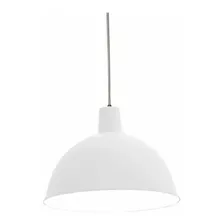 Lustre Sala Td 821 Pintura Eletrostática Branco Moderno E27