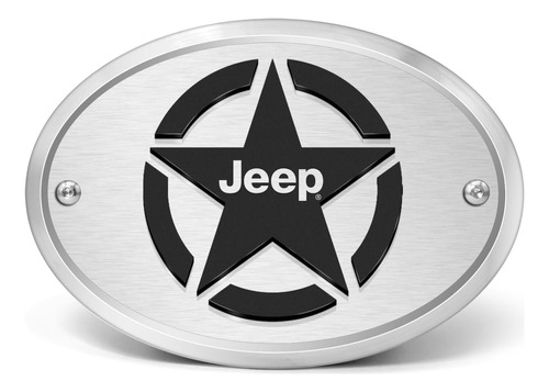 Ipick Image Para Jeep Willys Star Logo En 3d En Ovalado Plat Foto 2