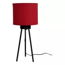 Lampara De Mesa O Pie 54cm De Alto Ng Y Rojo Outlet