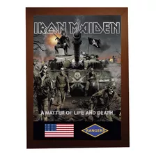 Quadro Iron Maiden A Matter Of Life And Death Tamanho A4