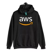 Moletom Aws Nuvem Informática Ti Computação Blusa De Frio