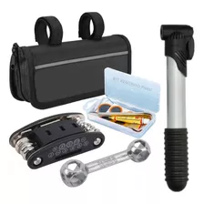 Kit Reparo De Bicicleta Portatil Ferramentas Multifuncionais