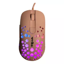 Mouse Gamer Rosa - Ideal Para Juego - Luces Rgb Wb-905