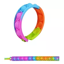  Pop It Bracelete Anti-estresse Com Bolinha Colorida