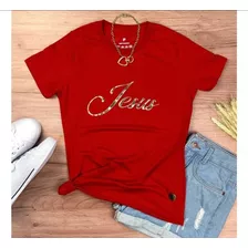 Blusa Baby Look Feminina Religiosa Evangélica Fé 