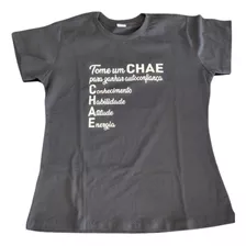 Camiseta Fly More Chae Fem. , Lisa, Com Frase Inspiradora