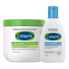 Kit Creme Hidratante Cetaphil 453g + Loção De Limpeza 120ml