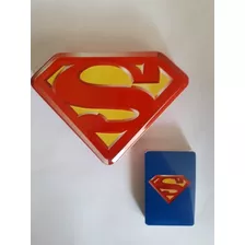 Juego De Cartas Superman Estuche Metálico Dc