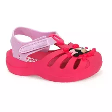 Sandália Grendene Kids Disney Sunny Menina Rosa Neon 22075