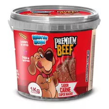 Bifinho Beef Snack Petisco Adestramento Balde 1kg Full
