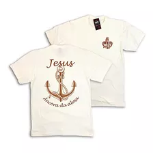 Camiseta Masculina Evangélica Gospel - Jesus Âncora Da Alma