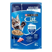 Ração Úmida Nestlé Purina Cat Chow Sachê Adultos Frango