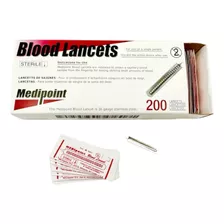 Medipoint Lanceta De Acero Inoxidable, 200 Unidades