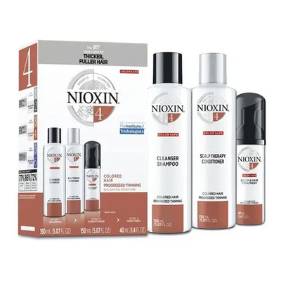 Nioxin 4 Kit Para Caída Del Cabello 3 Productos