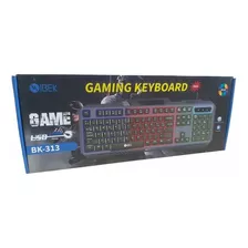 Teclado Gamer Ibek Bk-313. Con Luz Rgb. Con Cable Usb 1,5m