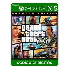  Gta 5 Premium Edition Xbox One X/s Código 25 Dígitos