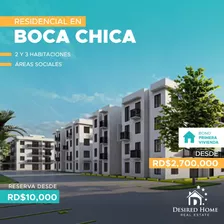 Proyecto De Apartamentos Ubicado En Boca Chica, Republica Dominicana