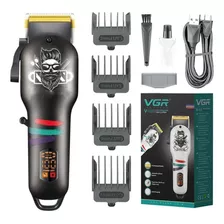 Máquina Cortar Pelo Clipper Vgr V-699 Profesional Peluqueria Color Negro