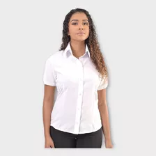 Camisete Camisa Social Feminina Gabardine Elegance Kit3