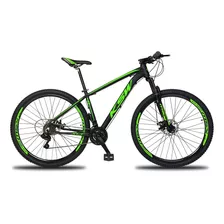 Bicicleta Aro 29 Ksw Xlt 2019 Alum Câmbios Shimano 24v Disco Cor Preto/verde Tamanho Do Quadro 15