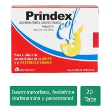 Prindex Cof 15 Mg/5 Mg/ 2 Mg/ 250 Mg Caja Con 20 Tabletas