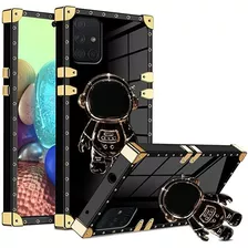 Funda Reforzada Luxury Astronauta Para Galaxy A71 Negra