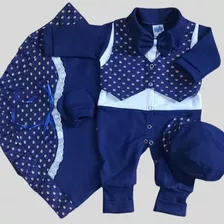 Kit Saída Maternidade Masculino, Roupas De Bebê Menino