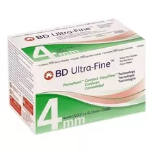 Agulha Bd Ultra-fine 4mm Com 100 Agulhas - Diabetic Center