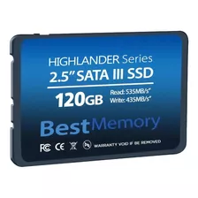 Ssd Pc Solid State Drive Sata Iii 120gb 2.5 Best Memory