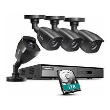 Sistema De Cámara De Seguridad Sannce 8ch 1080p Lite Dvr Con