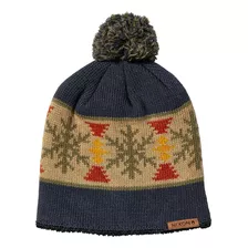 Gorro De Pompón De Lana Nixon Meister - Azul Marino/multi