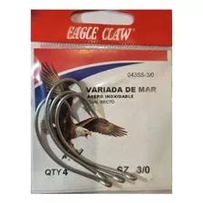 Anzuelo Eagle Claw Variada Mar Acero Inox Pesca 043ss- 3/0