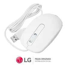 Mouse LG P/ 22cv241 22v240 22v270 22v280 24v360 24v570 Cor Branco