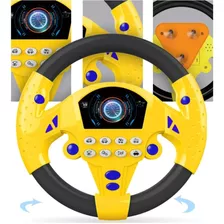 Juguete Volante Simulación Auto Para Niños Amarillo
