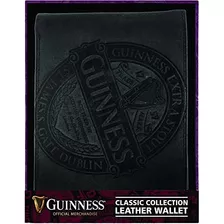 Guinness Negro Piel Cartera Con Classic Collection Diseño