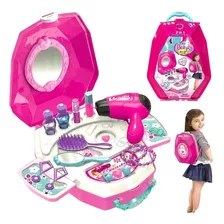 Set De Maquillaje De Juguete Para Niña Morral Con Accesorios