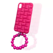 Funda Case Protector Silicon Para iPhone De Cadenas Tejido