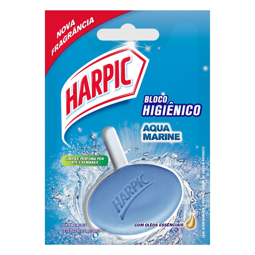 Detergente Sanitário Bloco Aqua Marine Harpic