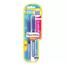 Pack 2 Bolígrafos Paper Mate Tinta Gel Con Tapa