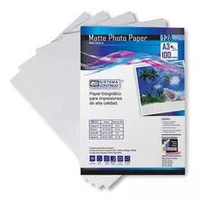 Papel Fotografico Matte 128gr Resma A3+ X 100 Hojas