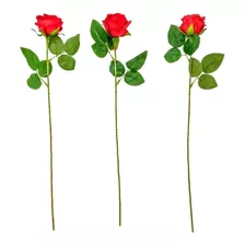 10 Galhos De Rosas Artificial Aberta Flores Artificiais Flor