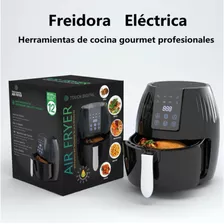 Freidora Eléctrica De Aire 5.5l Con Instructivo Y Recetario