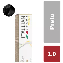  Coloração Itallian Color Premium 60g | Itallian Hairtech Tom 1.0 Preto