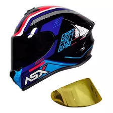 Capacete Feminino Moto Asx Draken Cougar + Viseira Extra Lev