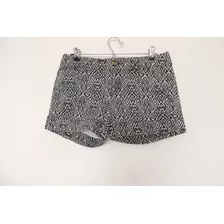 Short Estamp. Blanco Y Negro Import. American Eagle