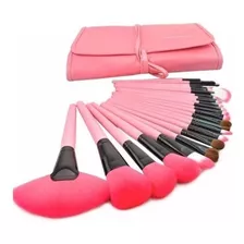 Set De 24 Brochas Make Up For You Brush Rosa