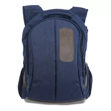 Mochila Rack Bag Escolar Reforçada P/ Notebook Caderno Livro Cor Azul Desenho Do Tecido Rajado Mesclado